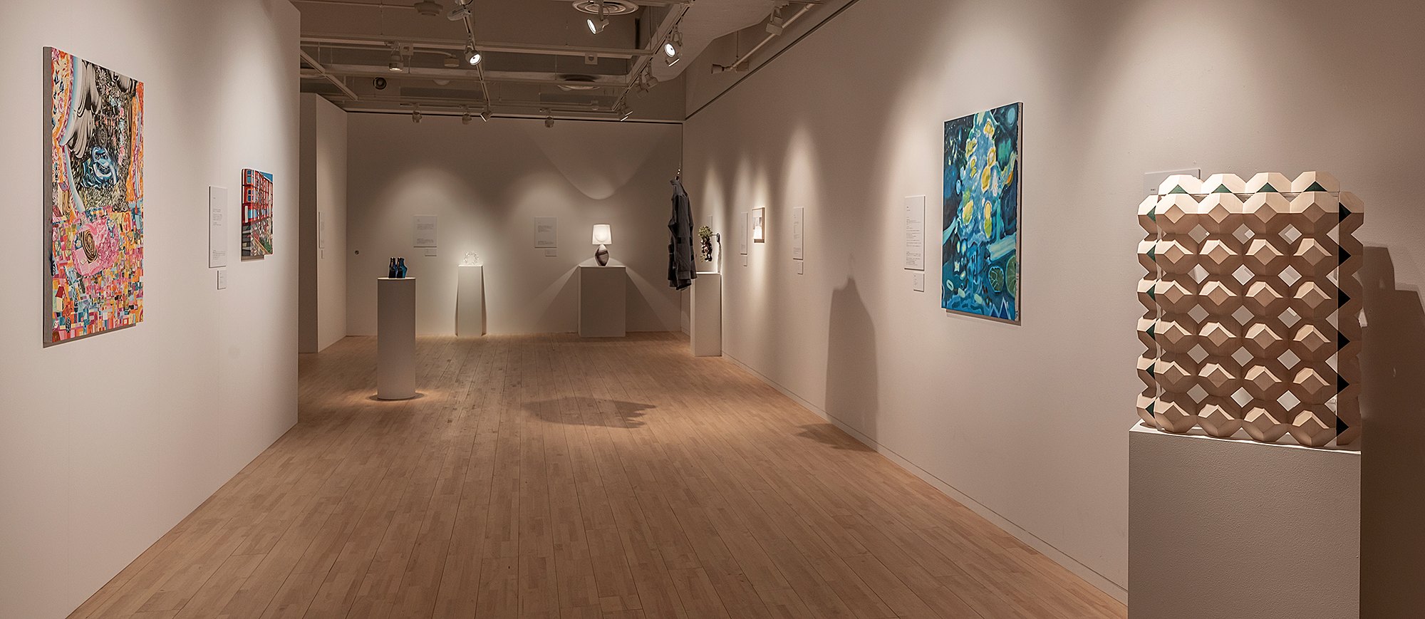 Installation view 1 of Yuka Kashihara’s work in Christmas Smile, POLA Museum Annex, 2020.