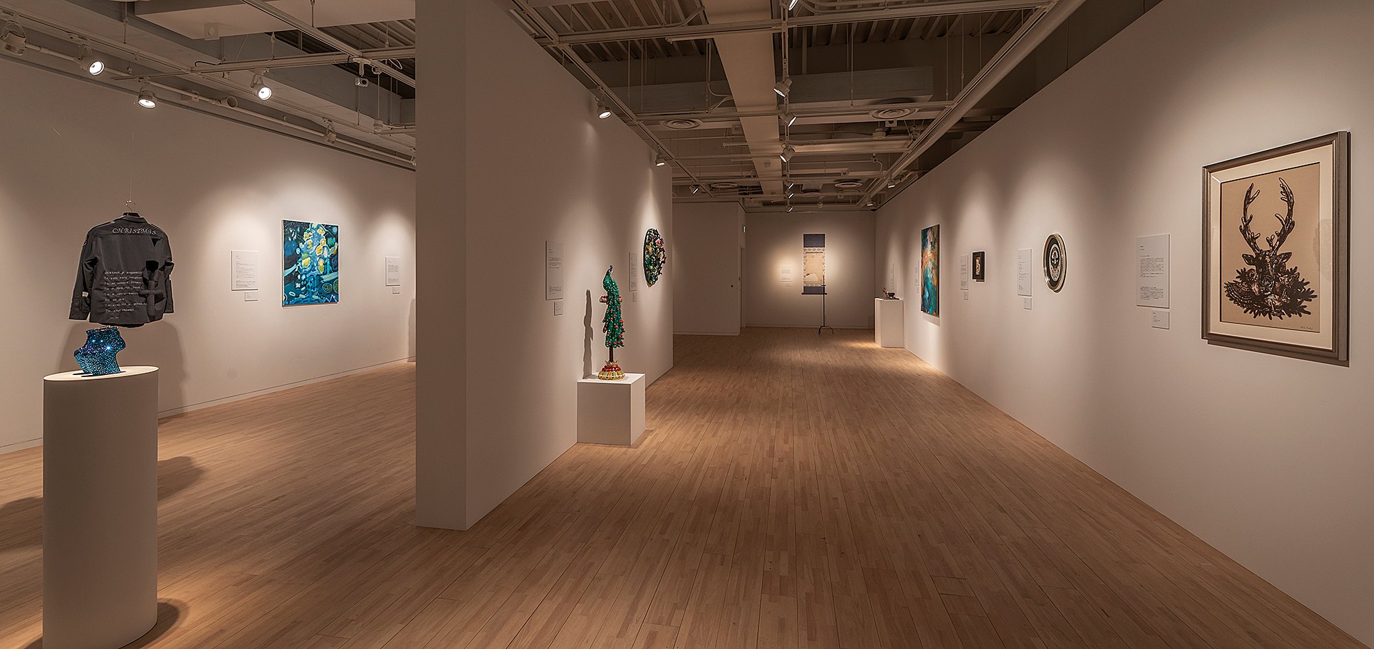 Installation view 2 of Yuka Kashihara’s work in Christmas Smile, POLA Museum Annex, 2020.