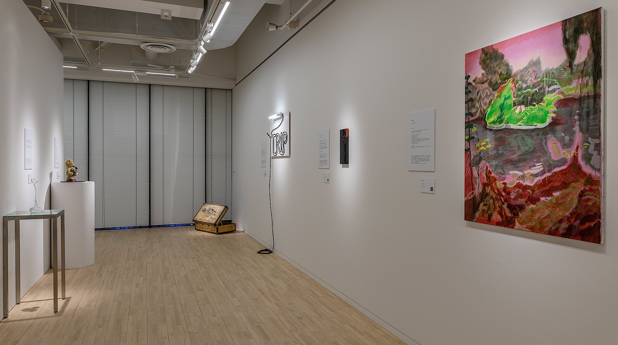 Installation view 1 of Yuka Kashihara’s work in Find your travel, POLA Museum Annex, 2021.