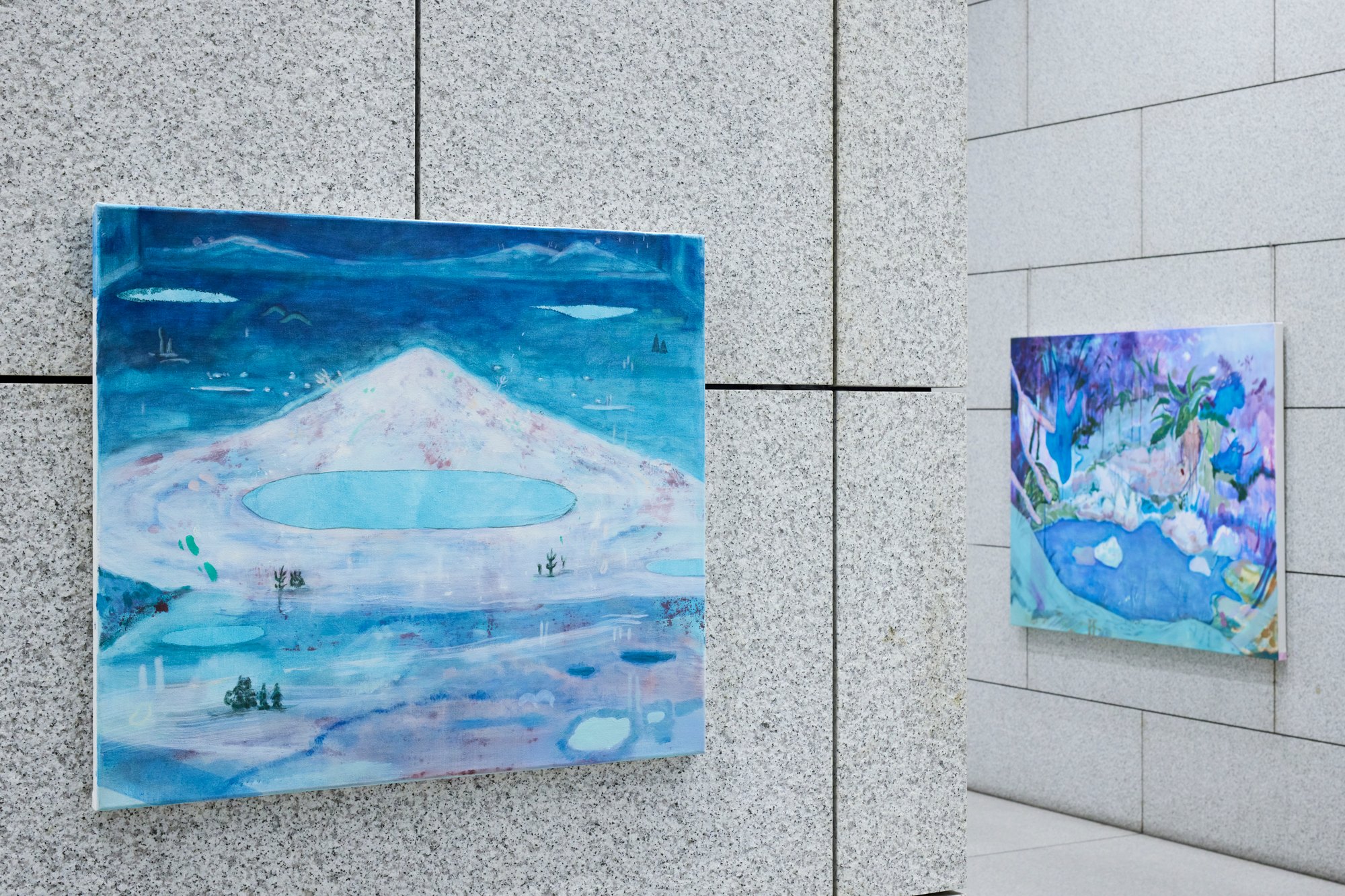 Installation view 6 of Yuka Kashihara’s work in Lemon, Dai-ichi Life, Hibiya, 2021.