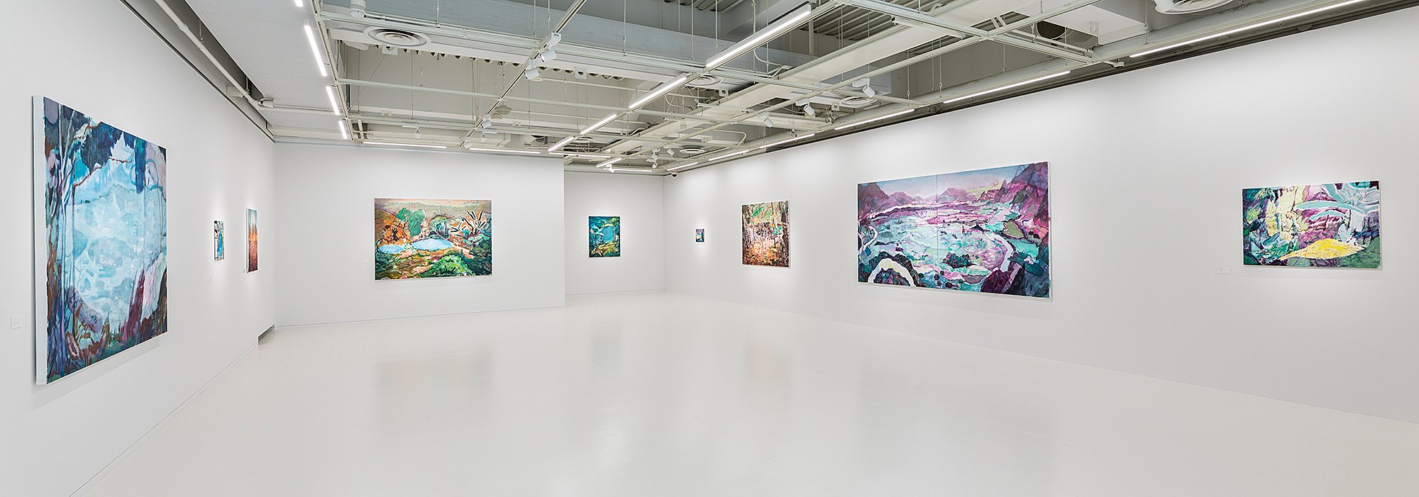 Installation view 1 of Yuka Kashihara’s work in 1:1, POLA Museum Annex, 2021.
