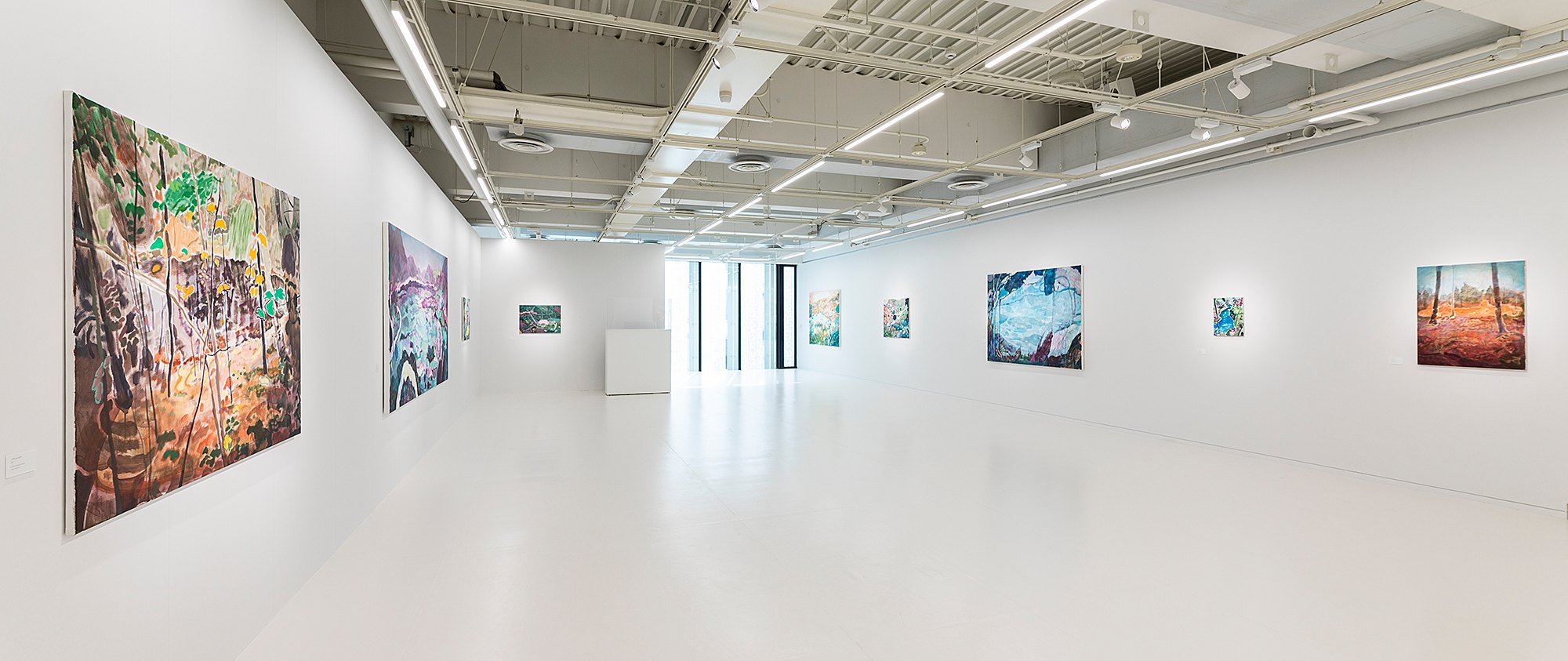 Installation view 2 of Yuka Kashihara’s work in 1:1, POLA Museum Annex, 2021.