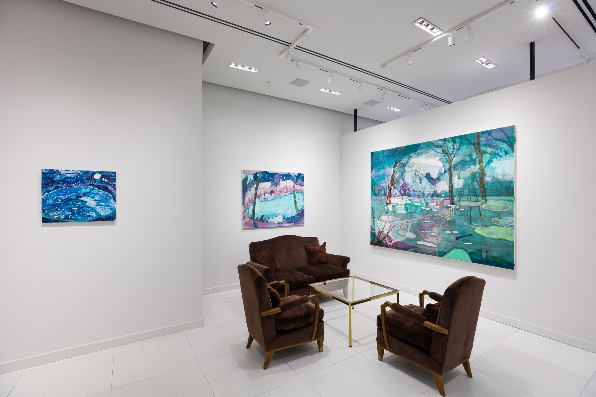 Installation view 1 of Yuka Kashihara’s work in Yuka Kashihara, Acquavella Galleries, Palm Beach, 2022.