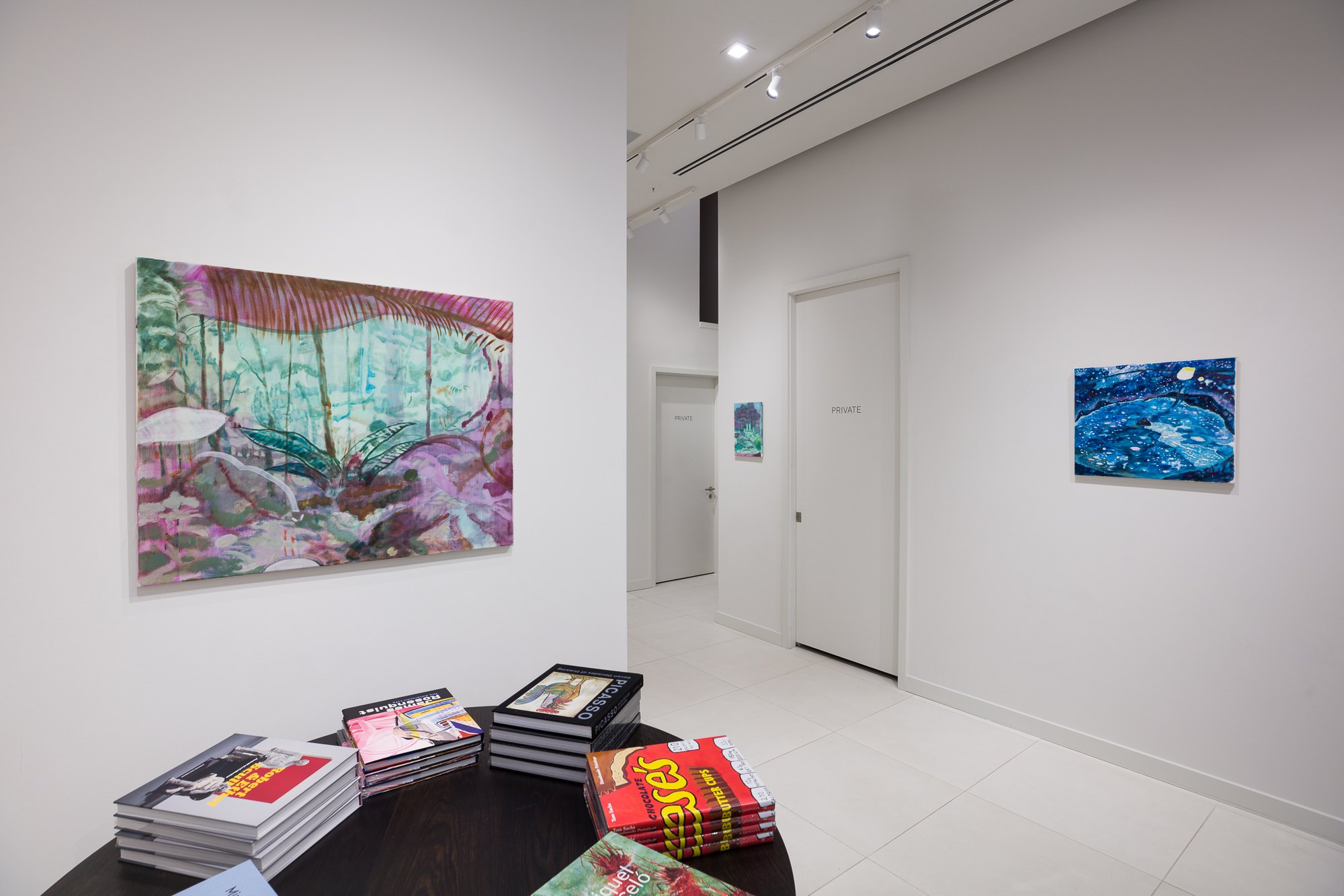 Installation view 2 of Yuka Kashihara’s work in Yuka Kashihara, Acquavella Galleries, Palm Beach, 2022.