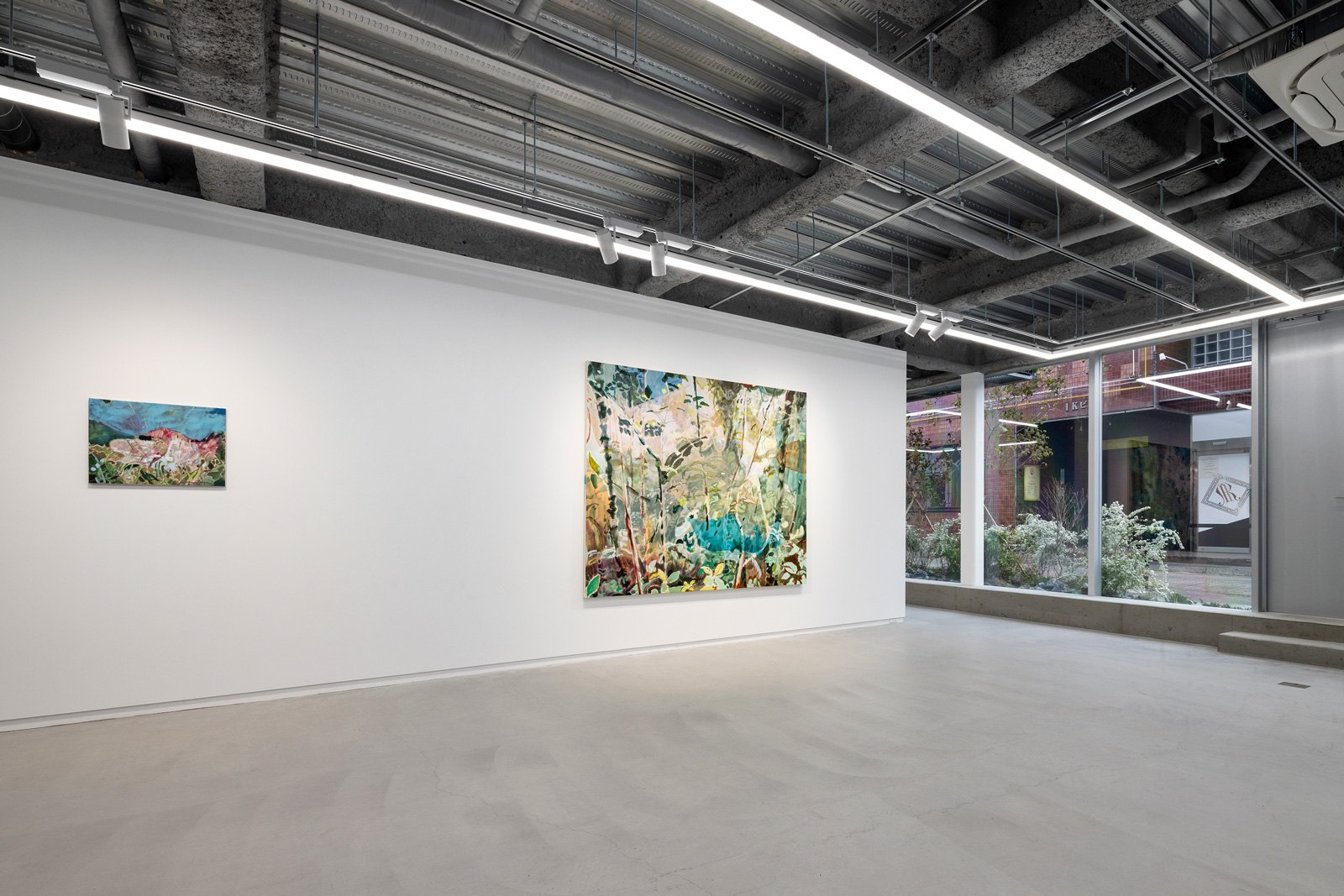 Installation view 1 of Yuka Kashihara’s work in Pile of Signs, Tomio Koyama Gallery, Maebashi, 2024.