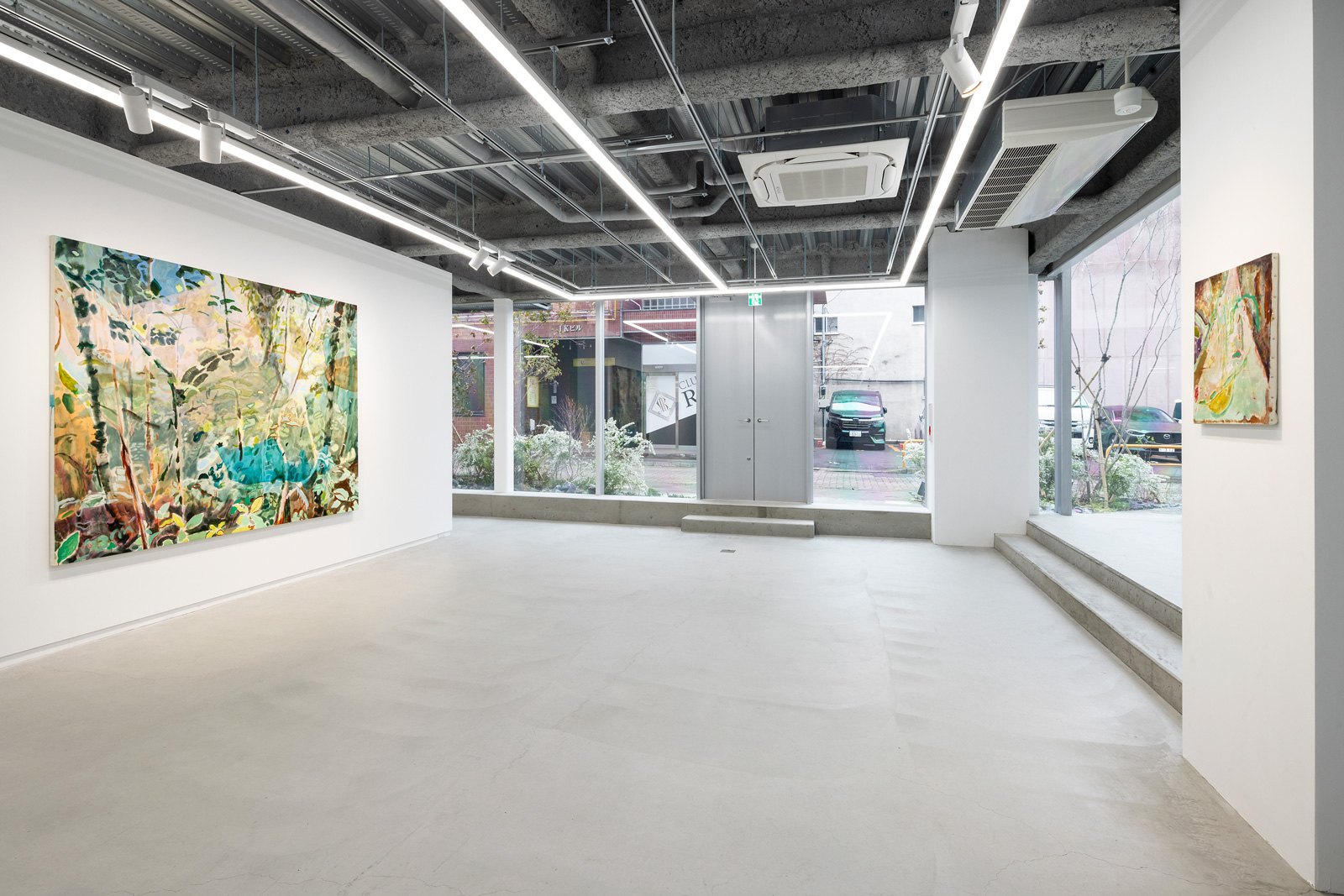 Installation view 2 of Yuka Kashihara’s work in Pile of Signs, Tomio Koyama Gallery, Maebashi, 2024.