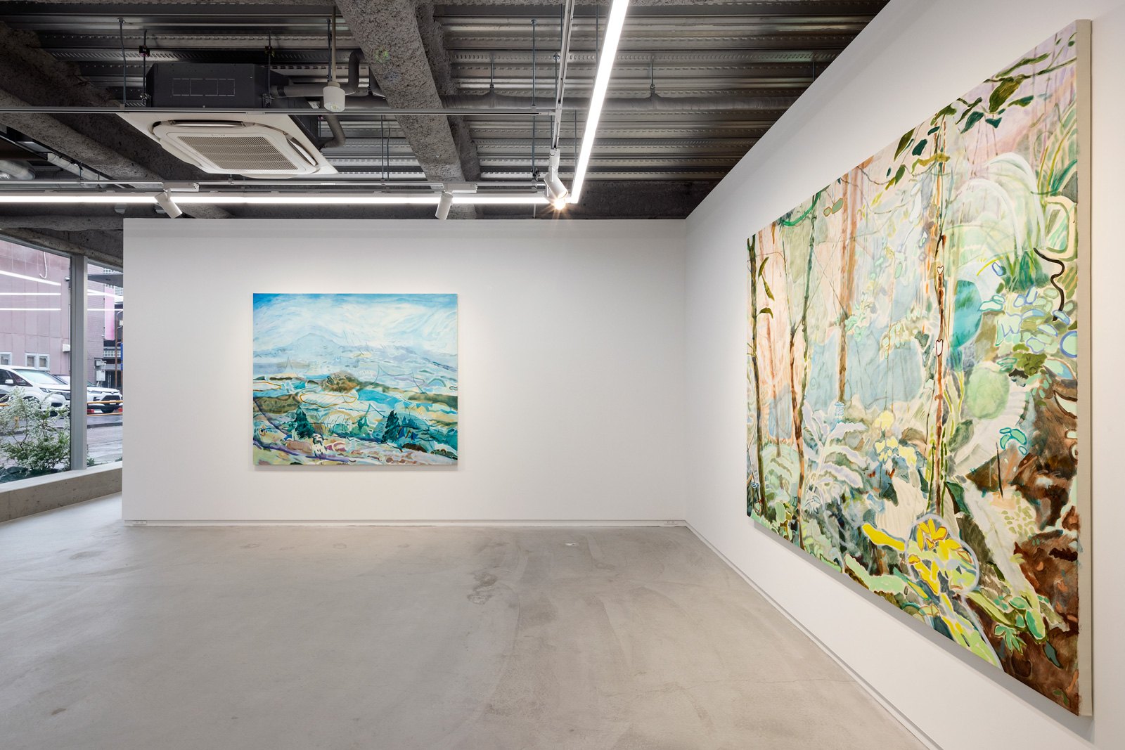 Installation view 6 of Yuka Kashihara’s work in Pile of Signs, Tomio Koyama Gallery, Maebashi, 2024.
