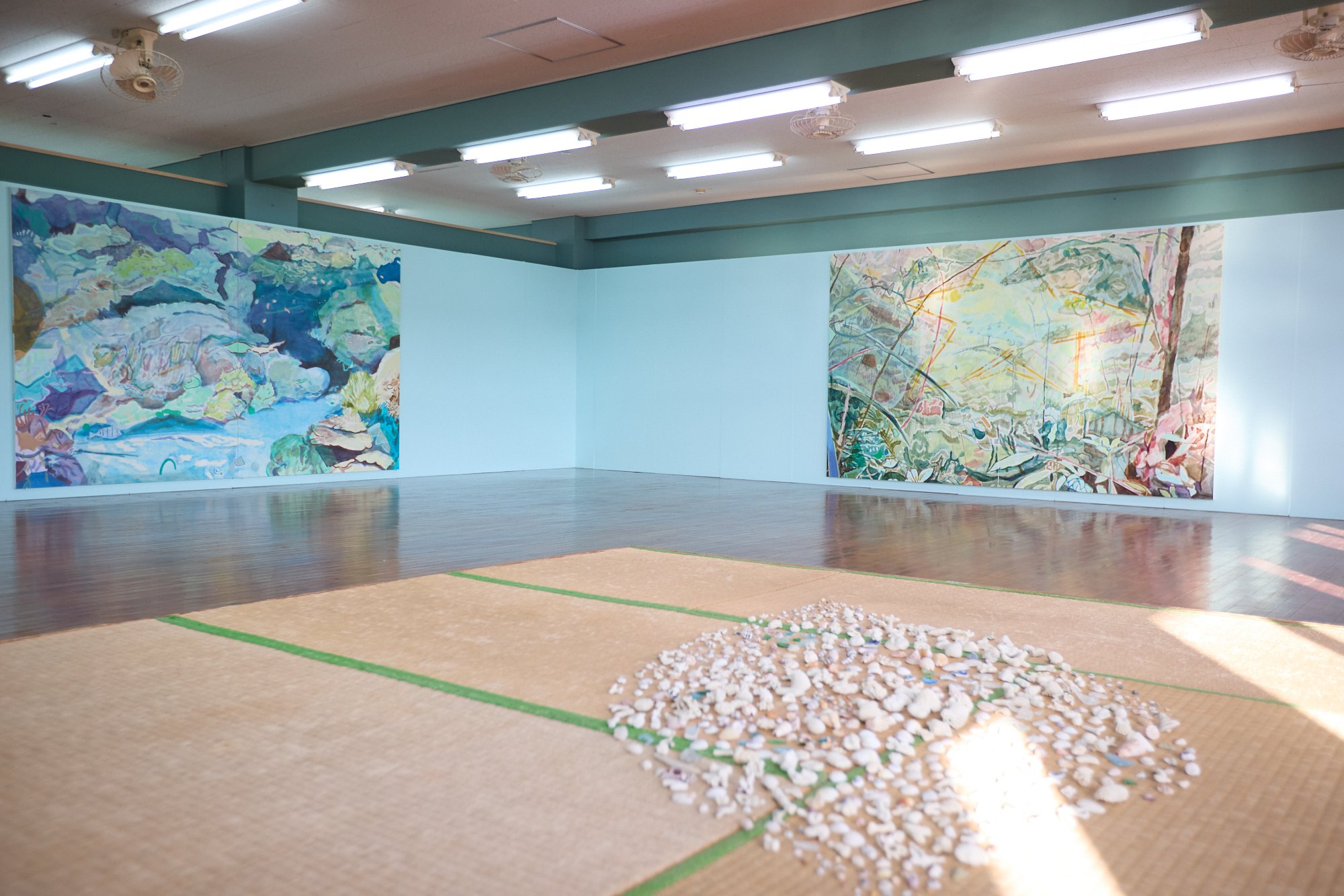 Installation view 3 of Yuka Kashihara’s work in Yambaru Art Festival 2025, Okinawa, 2025.